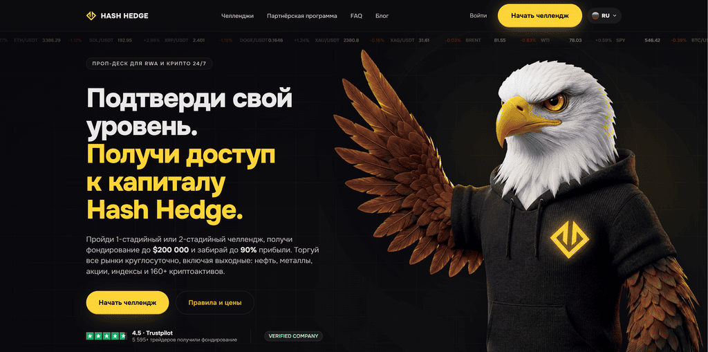 Hash Hedge проп-компания