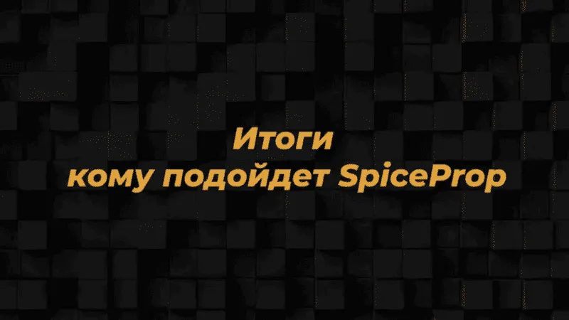 Итоги: кому подойдет SpiceProp